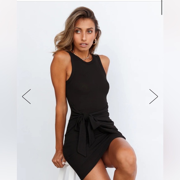 HELLO MOLLY Solve My Problems Dress Black - M - Picture 1 of 5